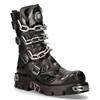New Rock - M727S5 Kniehohe Stiefel - Schwarz/Silberfarben Product image